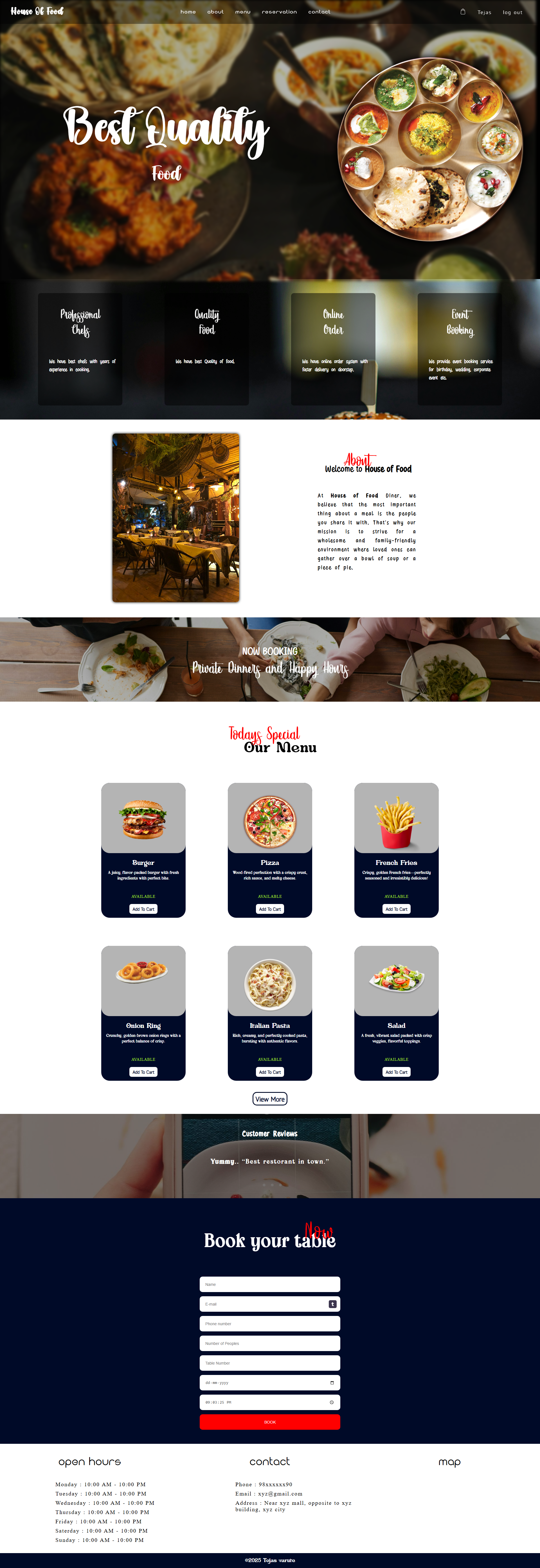 Restaurant Project img
